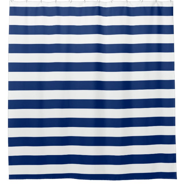 Cortina Para Box Azul Real Striped (Frente)