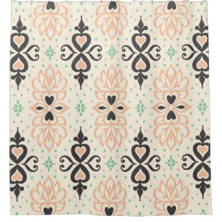 Cortina Para Box Azulejo de Talavera, design ornamental mediterrâni