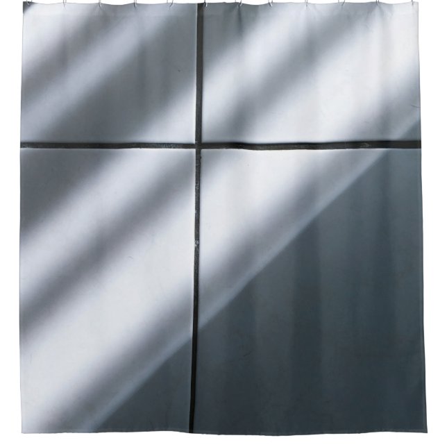 Cortina Para Box Azulejos do chão branco (Frente)