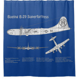 Cortina Para Box B-29 Superfortaleza - Planos de Impressão de Avião