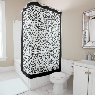 Cortina Para Box B&W Impressão Animal Sherpa Blanket