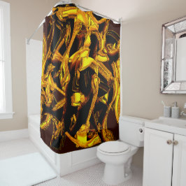 Cortina Para Box Bagaço ou pedaços de casca de tangerina desidratad