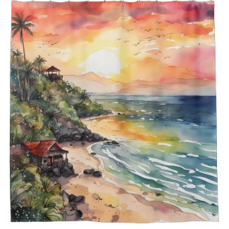 Cortina Para Box Bali's Sunset Serenade