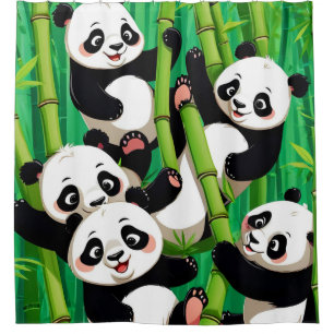 Cortina Para Box Bamboo Panda