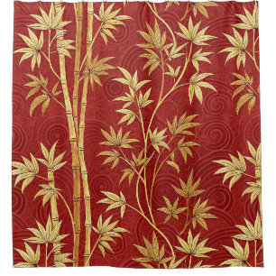 Cortina Para Box Bambu Carmesim East Asian (1)
