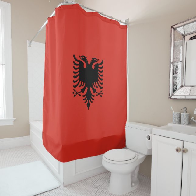 Cortina Para Box Bandeira albanesa (In Situ)
