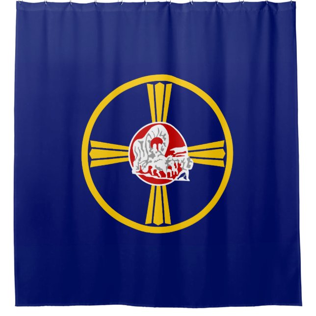 Cortina Para Box Bandeira da Cidade de Omaha (Nebraska) (Frente)