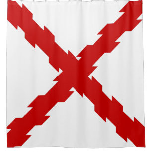 Cortina Para Box Bandeira da Cruz de Borgonha