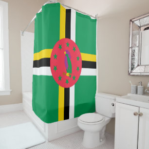 Cortina Para Box Bandeira da Domínica