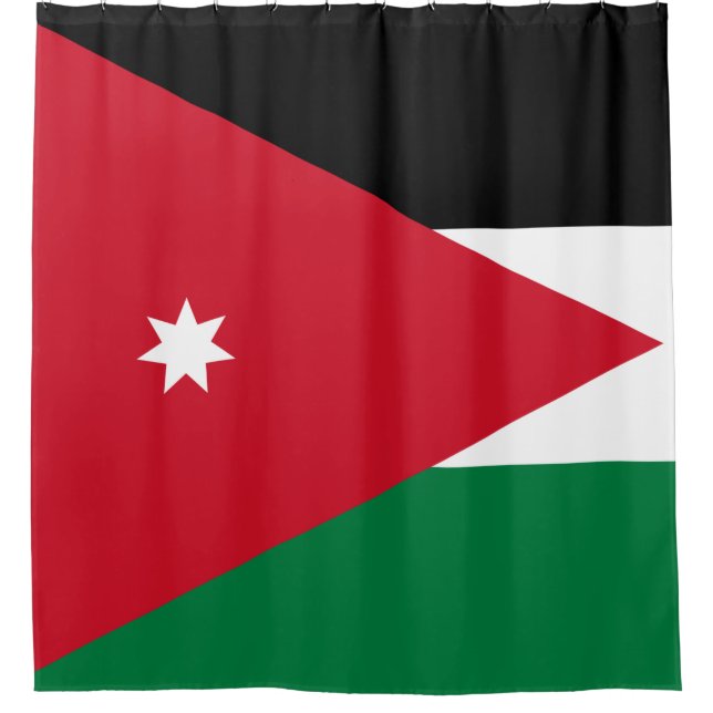 Cortina Para Box Bandeira da Jordânia (Frente)