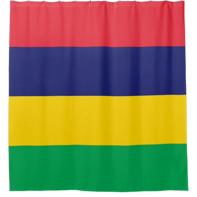 Cortina Para Box Bandeira da Maurícia (Frente)