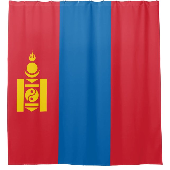 Cortina Para Box Bandeira da Mongólia (Frente)
