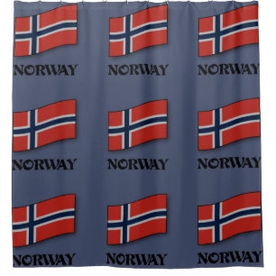 Cortina Para Box Bandeira da Noruega design