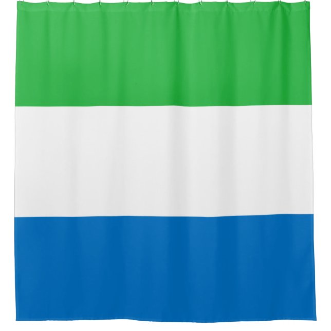 Cortina Para Box Bandeira da Serra Leoa (Frente)