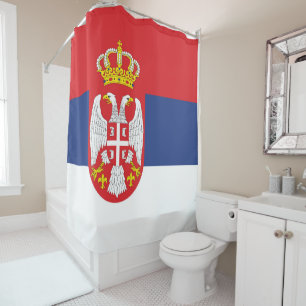 Cortina Para Box Bandeira da Sérvia