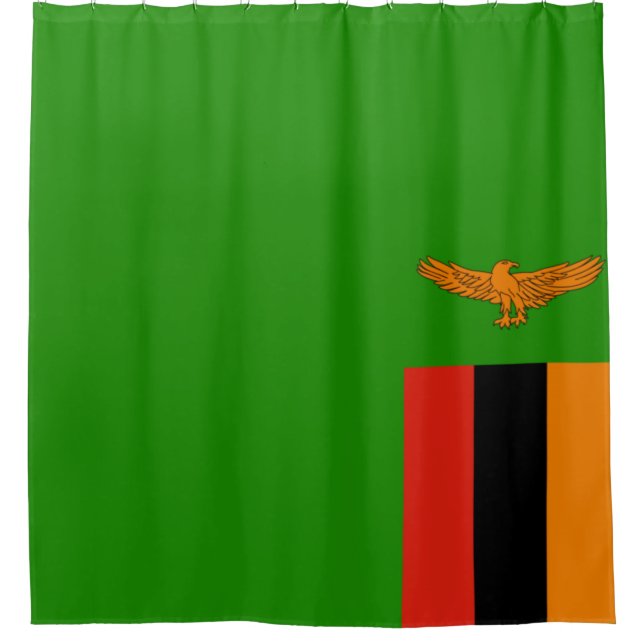 Cortina Para Box Bandeira da Zâmbia (Frente)