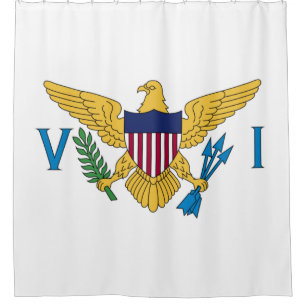 Cortina Para Box Bandeira das Ilhas Virgens dos Estados Unidos