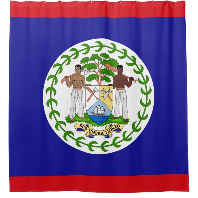 Cortina Para Box Bandeira de Belize (Frente)