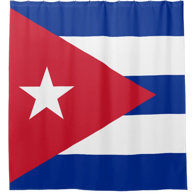 Cortina Para Box Bandeira de Cuba (Frente)