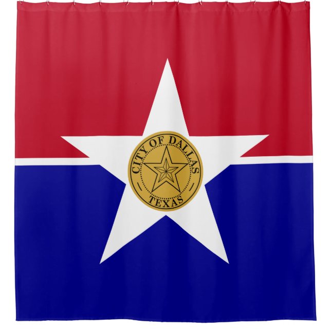 Cortina Para Box Bandeira de Dallas (Texas) (Frente)