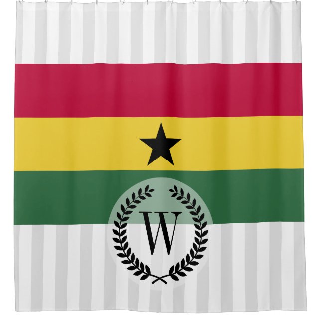 Cortina Para Box Bandeira de Ghana (Frente)