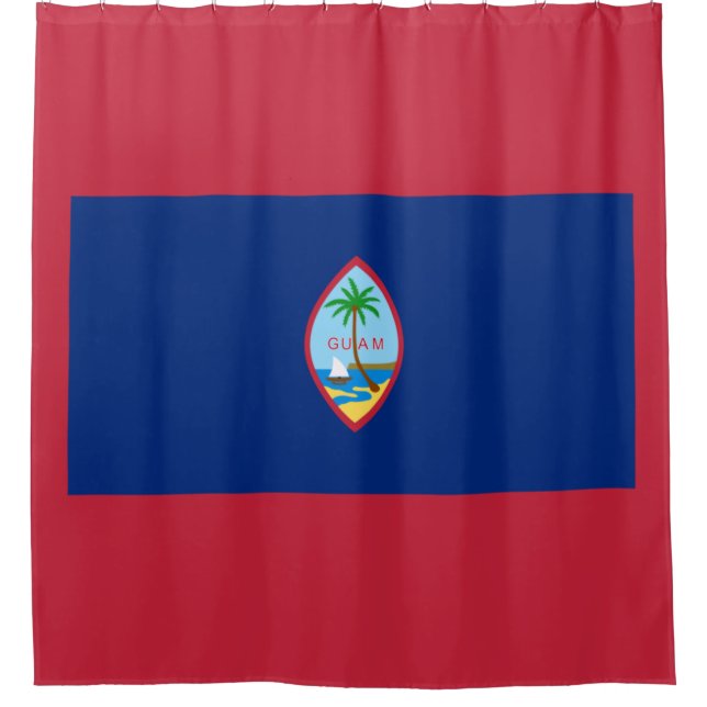 Cortina Para Box Bandeira de Guam (Frente)