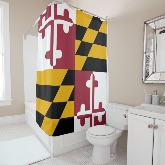 Cortina Para Box Bandeira de Maryland (In Situ)