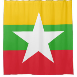 Cortina Para Box Bandeira de Mianmar (Birmânia)