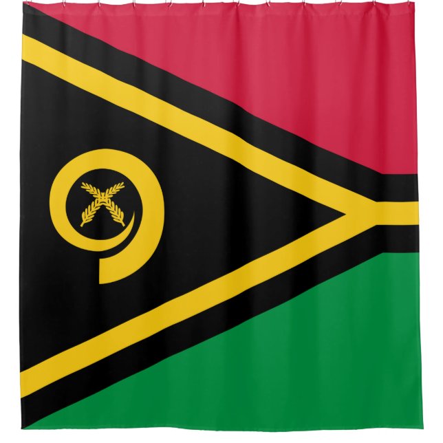 Cortina Para Box Bandeira de Vanuatu (Frente)