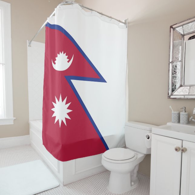 Cortina Para Box Bandeira do Nepal (In Situ)