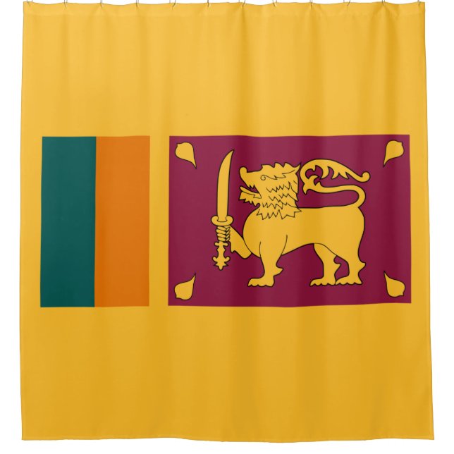 Cortina Para Box Bandeira do Sri Lanka (Frente)