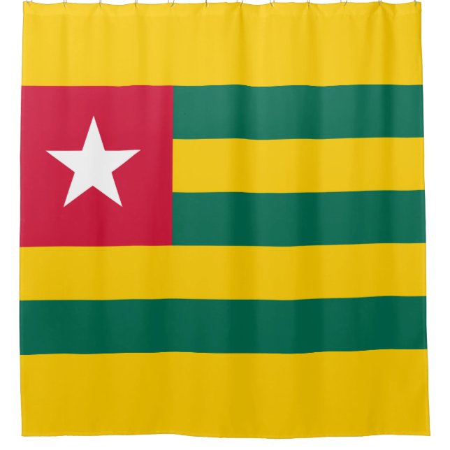 Cortina Para Box Bandeira do Togo (Frente)