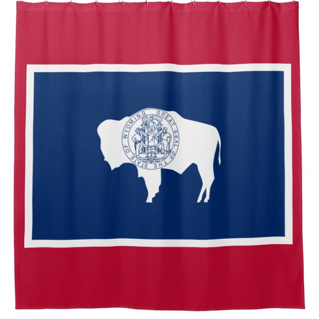 Cortina Para Box Bandeira do Wyoming (Frente)