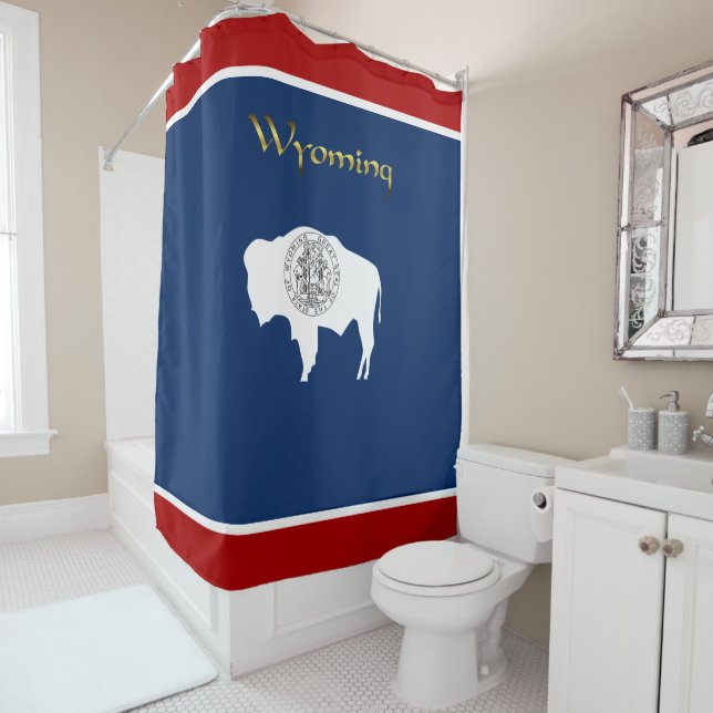 Cortina Para Box Bandeira do Wyoming (In Situ)
