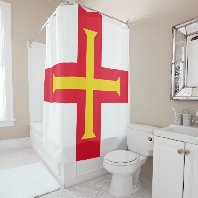 Cortina Para Box bandeira Guernsey (In Situ)