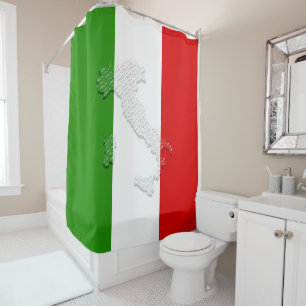 Cortina Para Box Bandeira italiana
