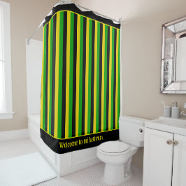 Cortina Para Box Bandeira jamaicana cortada