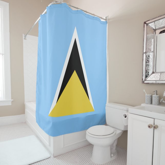 Cortina Para Box bandeira santo Lúcia (In Situ)