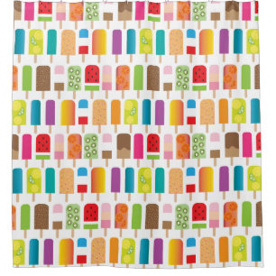 Cortina Para Box Bares do sorvete do Popsicle do divertimento