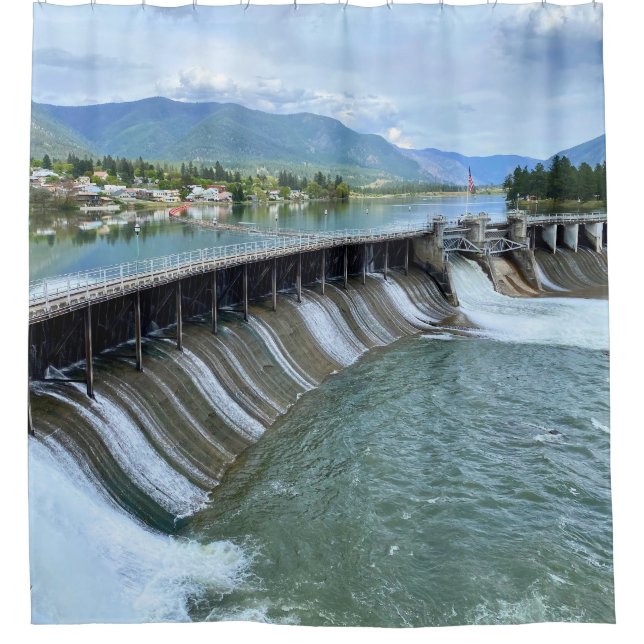 Cortina Para Box Barragem de Thompson Falls (Frente)