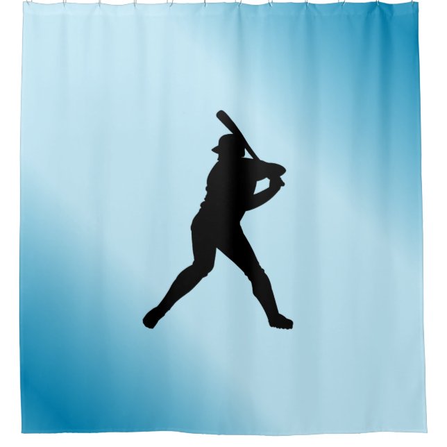 Cortina Para Box Baseball Batter Blue Sports (Frente)