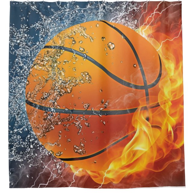 Cortina Para Box Basquete Flaming (Frente)