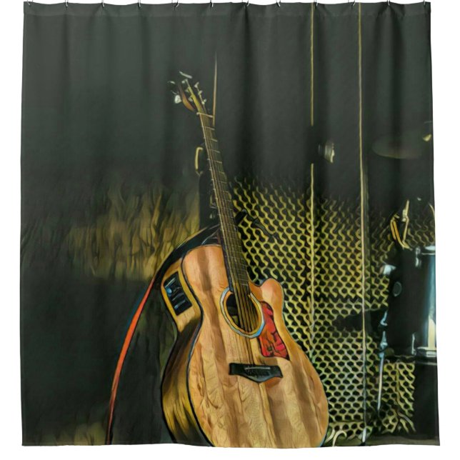 Cortina Para Box Bass guitar player (Frente)