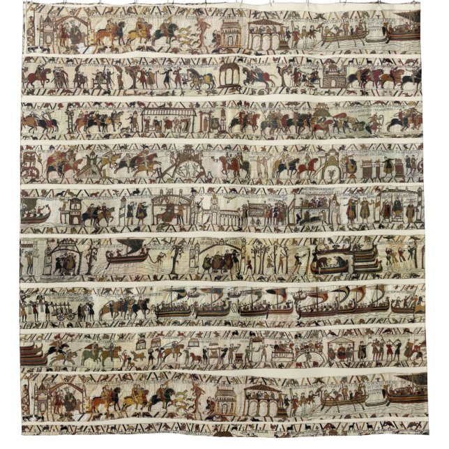 Cortina Para Box BAYEUX TAPESTRY 1066 Batalha de Hastings (Frente)