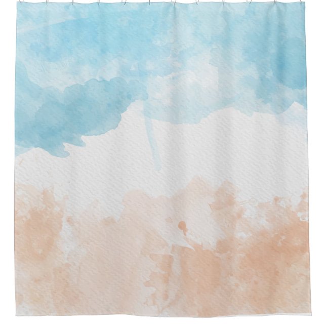Cortina Para Box Beach Watercolor (Frente)