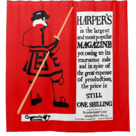 Cortina Para Box Beefeater da Revista do poster vintage Harper