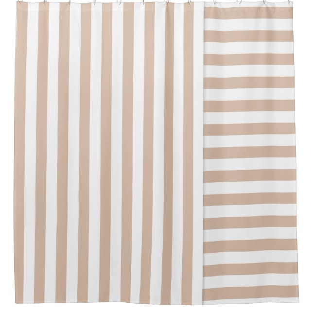 Cortina Para Box beige striped (Frente)
