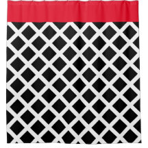 Beira preta & branca retro do vermelho de w do