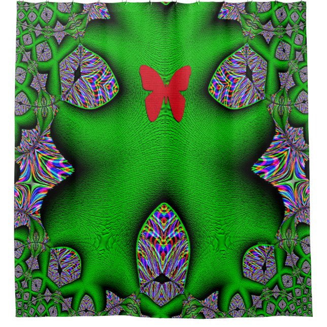 Cortina Para Box Bela Borboleta...... (Frente)