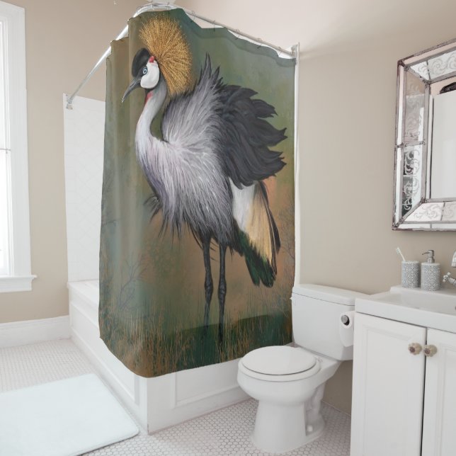 Cortina Para Box Bela Cinza Coroa - Pintura Migrada (In Situ)